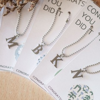 พวงกุญแจตัวอักษรภาษาอังกฤษพิมพ์ใหญ่เนื้อสแตมเลส, ไม่ลอกไม่ดำ…