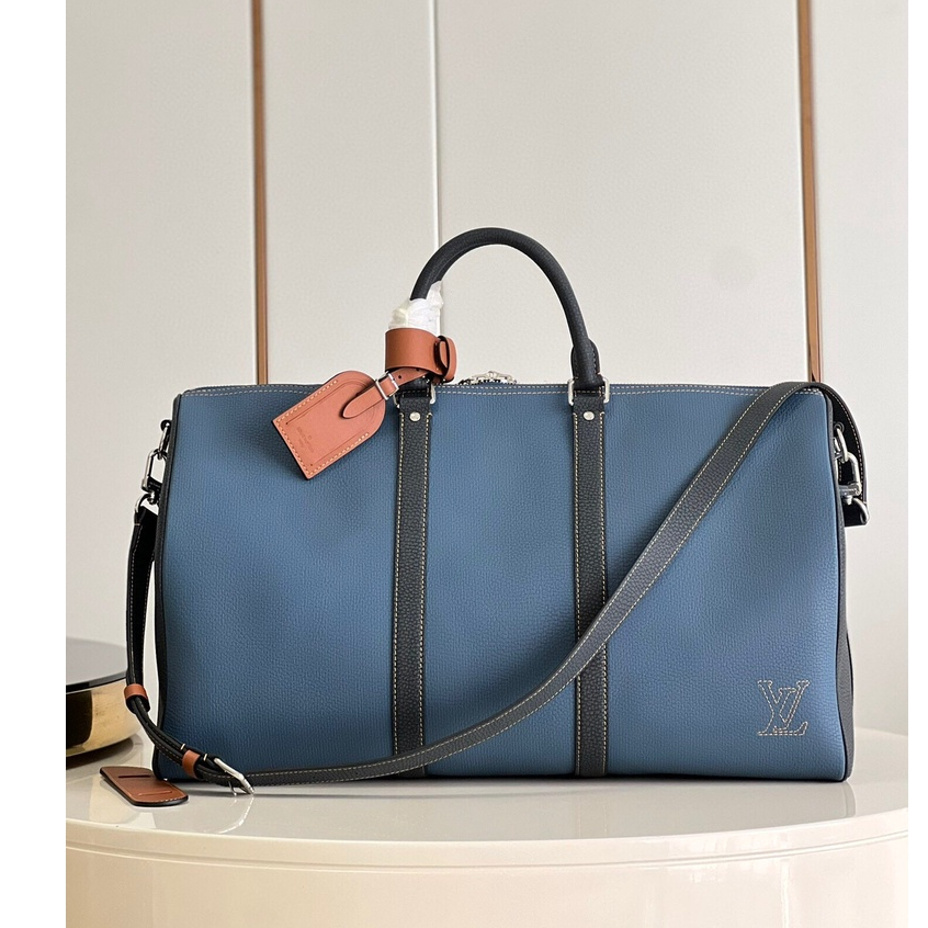 พรี​ ราคา12000 Lv Louis Vuitton Keepall  หนังแท้ กระเป๋าถือ M21377กระเป๋าสะพาย กระเป๋าสะพายไหล่ size50cm