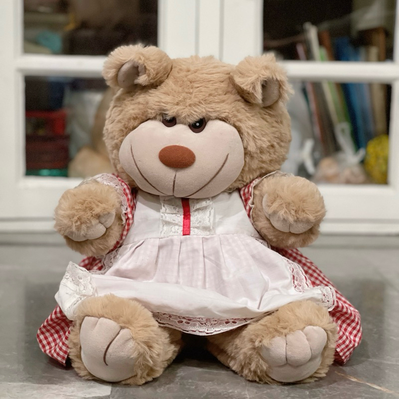 ตุ๊กตาหมีวินเทจ ตัวใหญ่ Just Friends Smiling Teddy Bear
