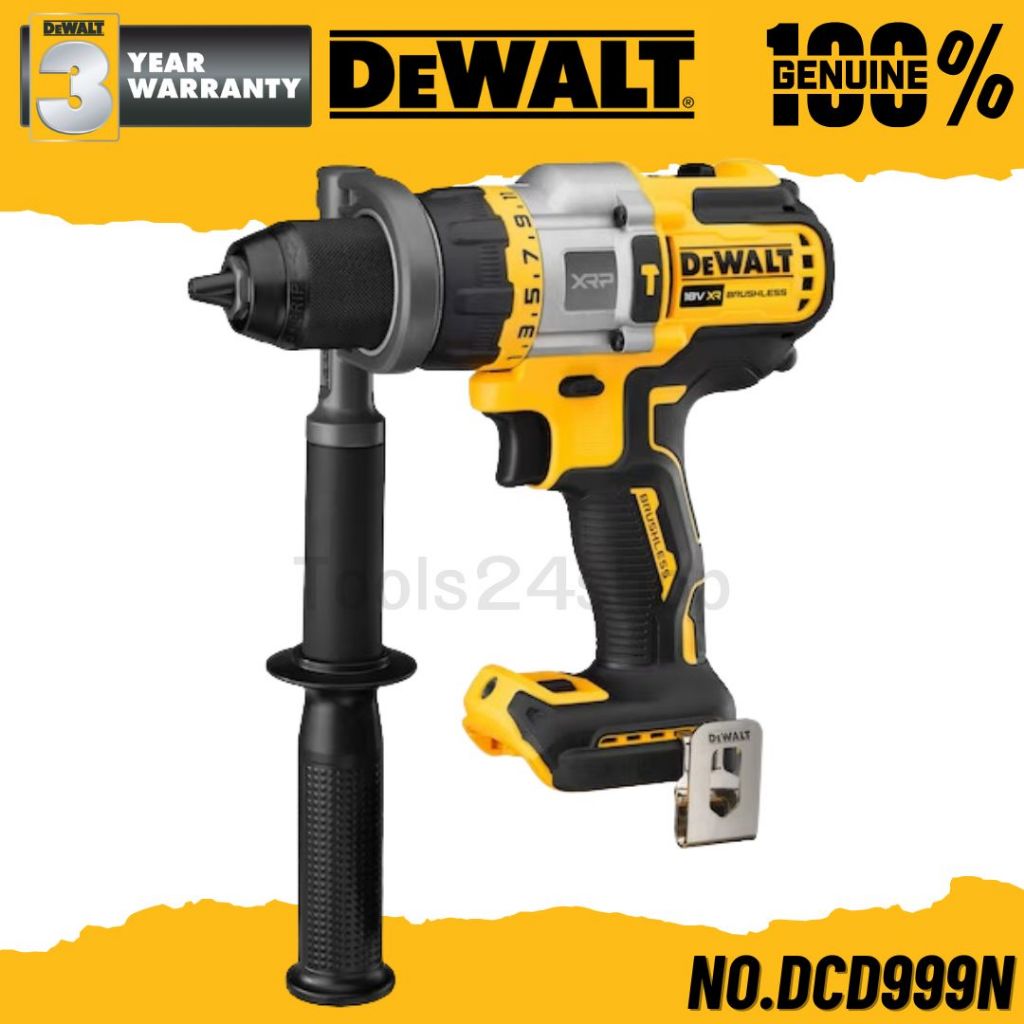 DEWALT สว่านกระแทกไร้สาย 20V Max Flexvolt (เครื่องเปล่า) No.DCD999N