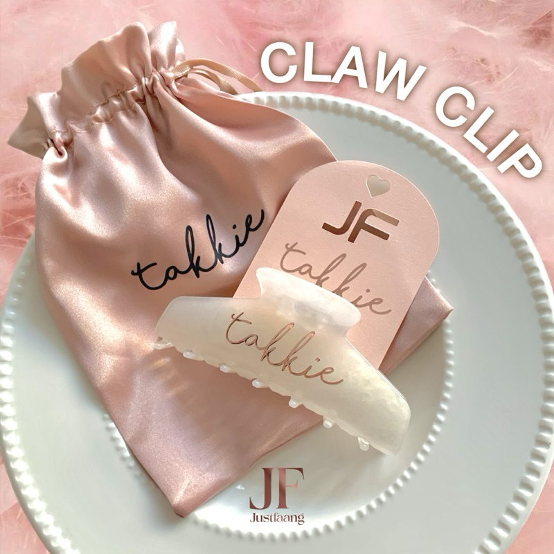 พร้อมส่ง กิ๊บติดผมพร้อมติดชื่อ เลือกฟ้อนต์หรือสีฟ้อนต์ได้ พร้อมถุงซาตินใส่ clip limited ใส่ชื่อได้เก๋ๆ