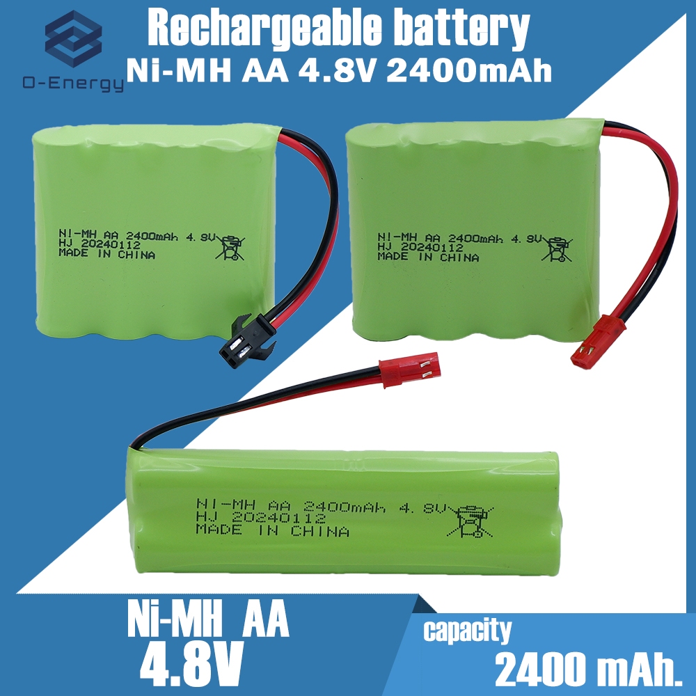 NI-MH AA 4.8V 2400mAh battery pack Connector SM 2Pin / JST 2Pin รวมรูปทรงต่างๆ