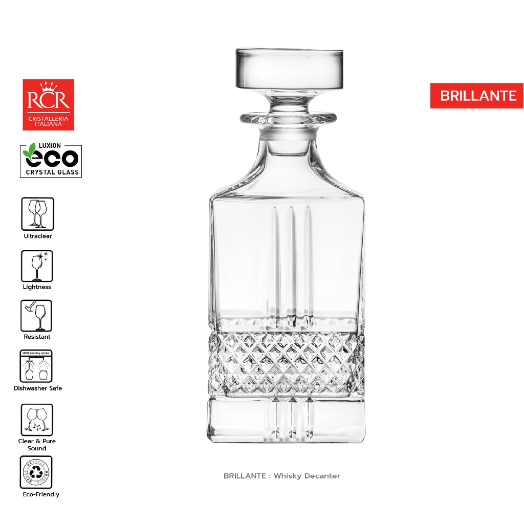 ขวดวิสกี้ RCR Brillante Whisky Bottle ขวดแก้วคริสตัล