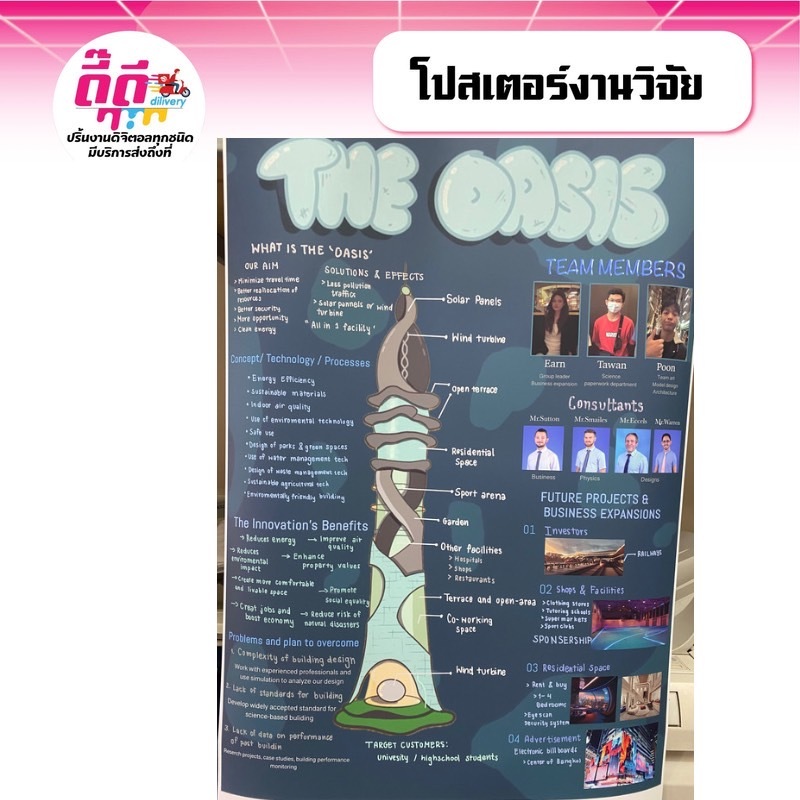 รับปริ้นงานสี ปริ้นโปสเตอร์ งานวิจัย ขนาด A2-A0 ไม่มีขั้นต่ำ 1 แผ่นก็สั่งได้