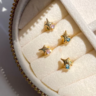 Sparkle star earrings ✨💖🎀🎄ราคาต่อคู่