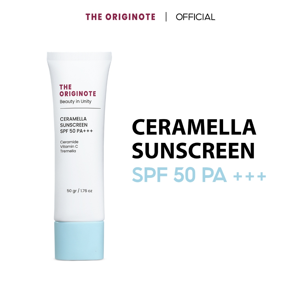 The Originote Ceramella Sunscreen SPF 50 PA+++ ป้องกันแสงแดดและรังสียูวี 50gr