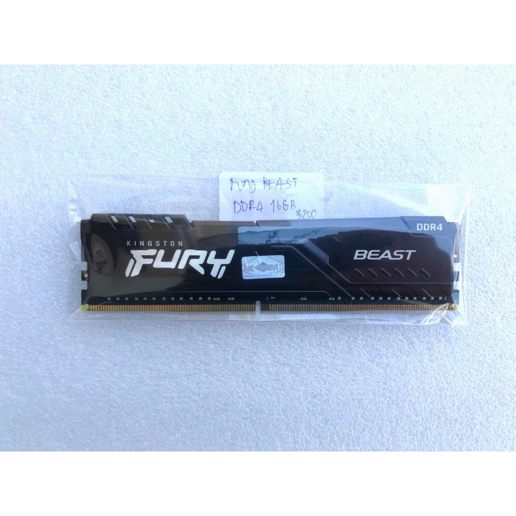RAM KINGSTON FURY BEAST  16GB (16GBx1) DDR4 3200MHz DDR4 (BLACK) มือสอง ประกัน LT