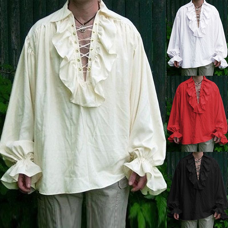 【แมวดำดุร้าย】โจรสลัดคอสเพลย์เครื่องแต่งกายไวกิ้งยุคกลางเสื้อ Victorian เสื้อฮาโลวีนเครื่องแต่งกาย