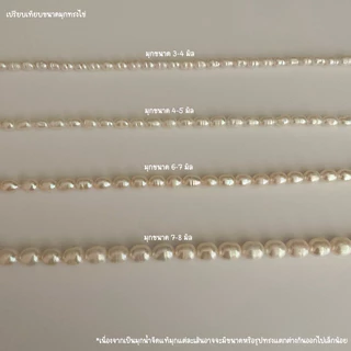 shellandgold - สร้อยคอมุกทรงไข่ มีให้เลือก 6 ขนาด