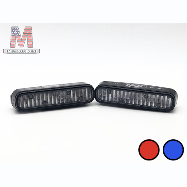 Whelen ION สีแดงข้าง น้ำเงินข้าง ไซเรน (มือสอง - คู่)