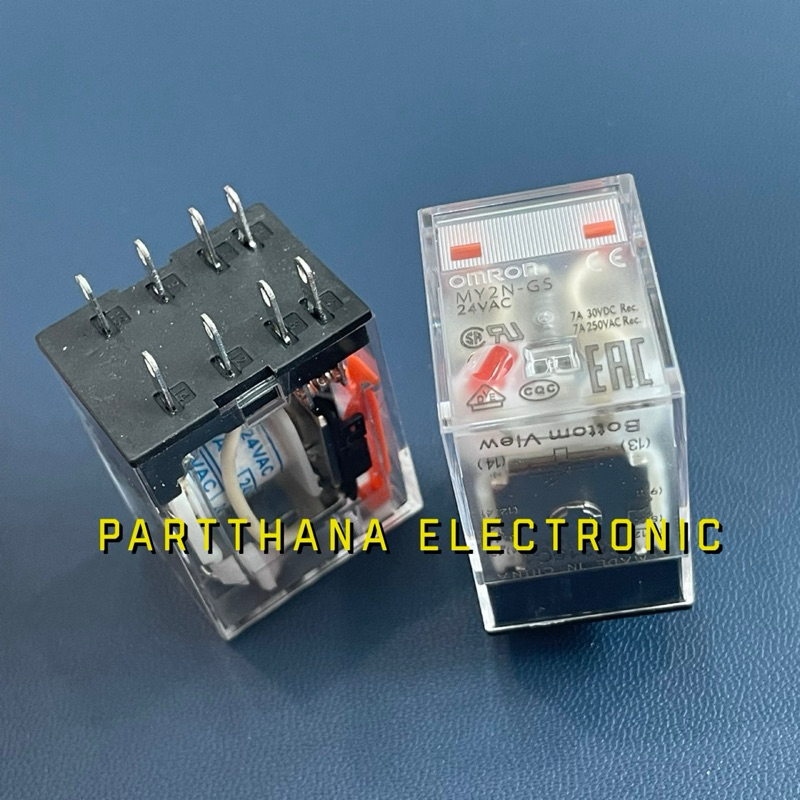 MY2N-GS RELAY 8ขาเสียบซ็อกเก็ต ไฟ 24VAC พร้อมส่งในไทย