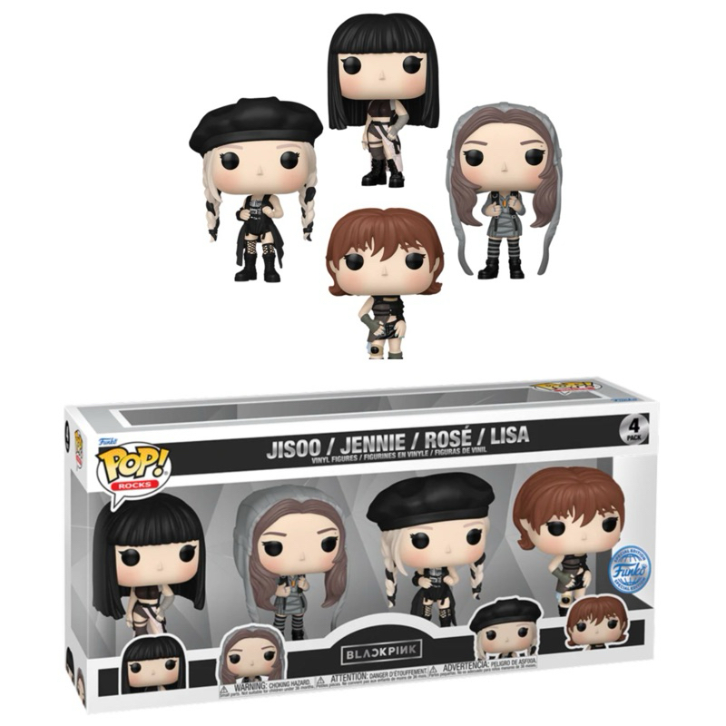 Damage Funko POP Blackpink set of 4 Box International Exclusive Sticker (Special Edition)