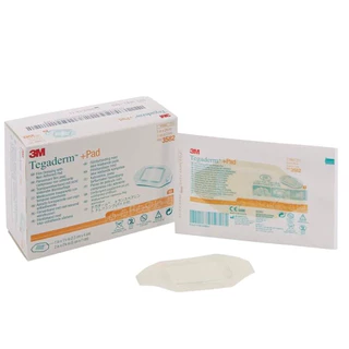 3M Nexcare Tegaderm + Pad A3 ฟิล์มปิดแผลกันน้ำ พร้อมแผ่นซับ ขนาด 5x7 ซม. [แบ่งขาย 10 ชิ้น 3582] II 6303 เทกาเดิร์ม CHG