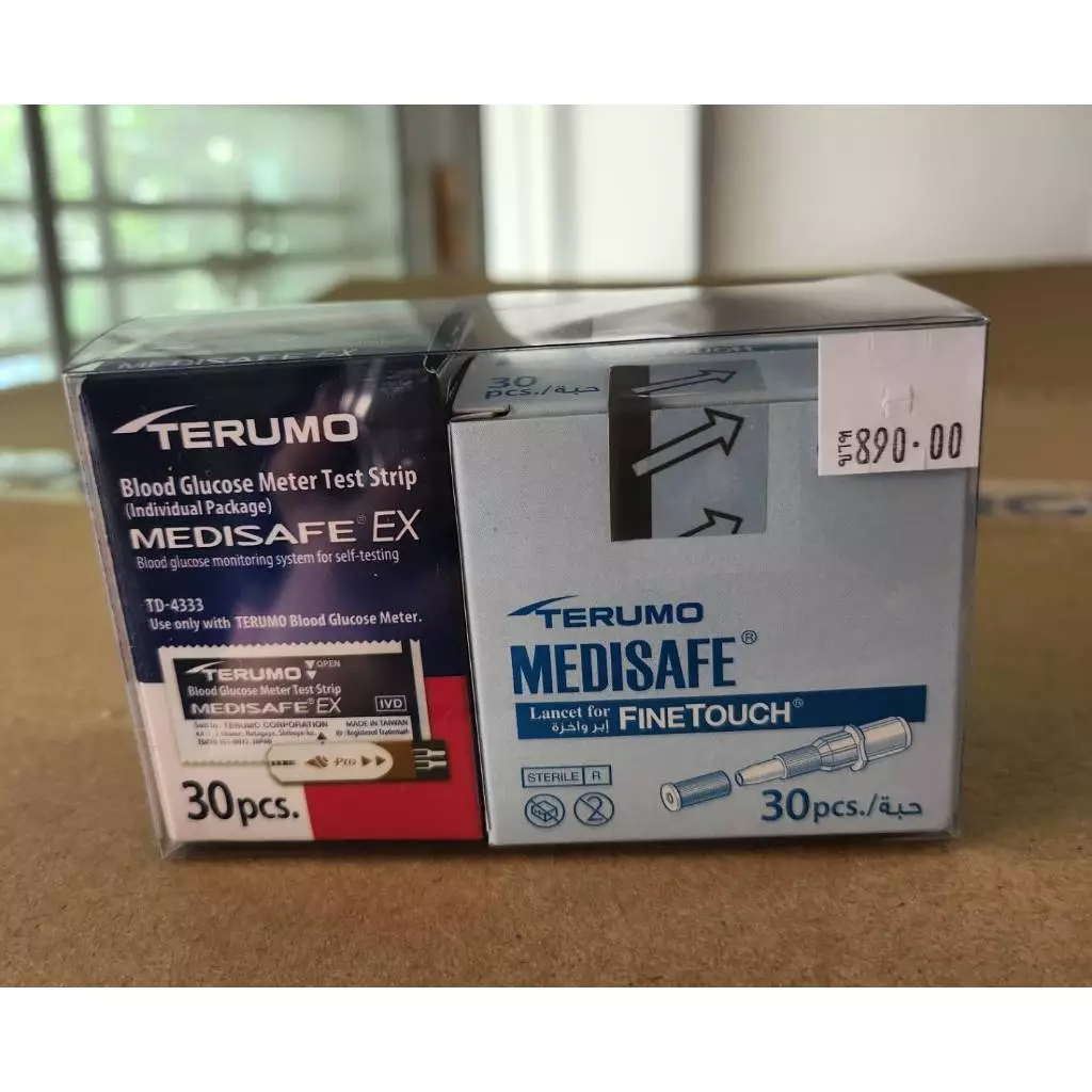 Terumo Medisafe ex ชุดแผ่นตรวจน้ำตาล(ของแท้)หมดอายุ 202ึ7/07