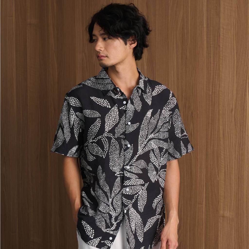 shirtoria เสื้อเชิ้ตผู้ชาย แขนสั้น non iron ลาย yama