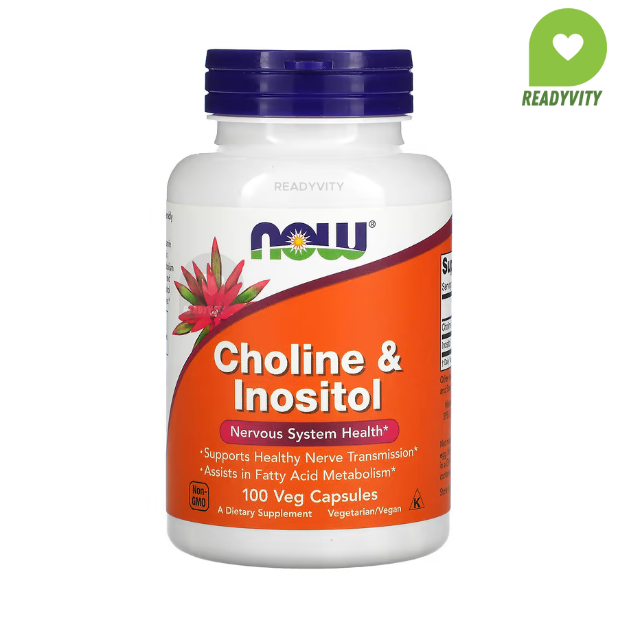 NOW Foods, Choline & Inositol, 100 Veg Capsules