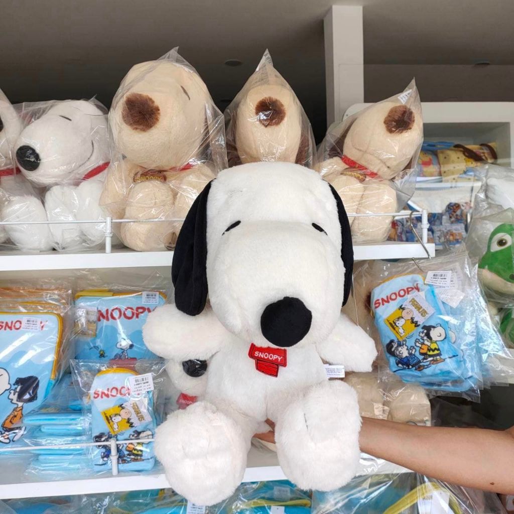 Snoopy สนูปปี้ขนกระต่าย ลิขสิทธิืแท้ มี2ขนาด 2สี