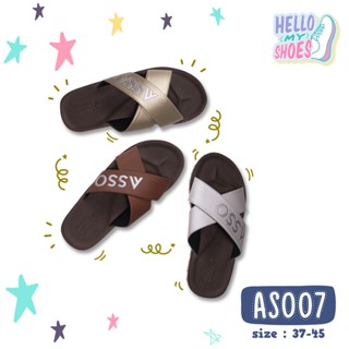 รองเท้าแตะลำลองแบบหูหนีบ พื้นยางพารากันลื่น รุ่น AS007  สินค…