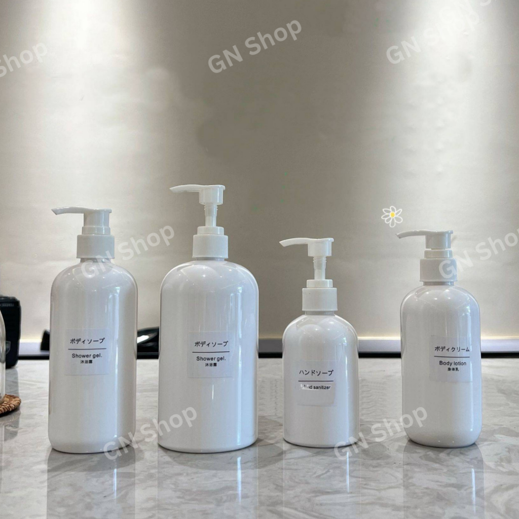 ขวดปั๊มใส PEGT ดีไซน์กลมเรียบหรู ขนาด 250ml, 350ml, 500ml