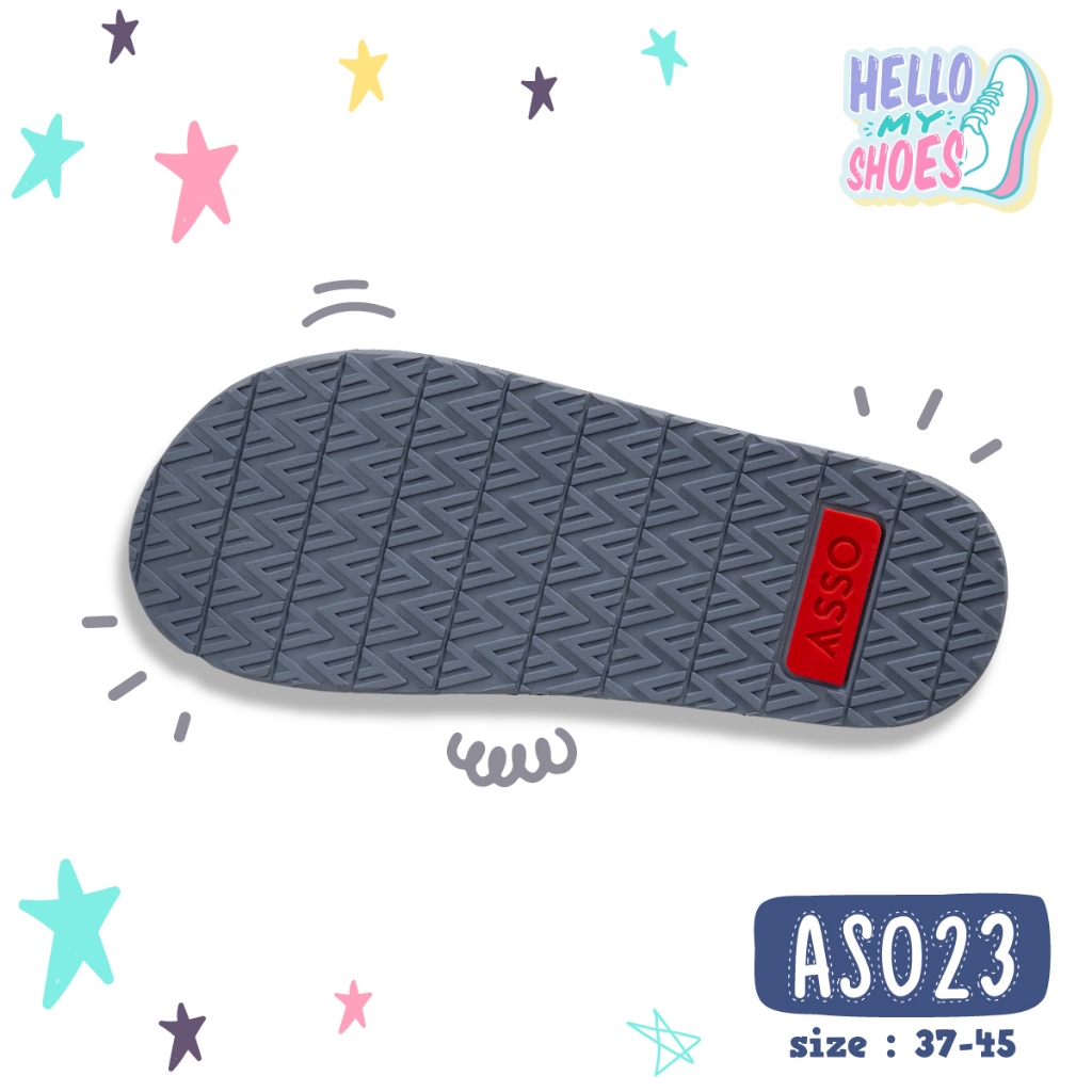รองเท้าแตะลำลองแบบหูหนีบ พื้นยางพารากันลื่น รุ่น AS023  สินค้าตรงปก จัดส่งไว แท้100%