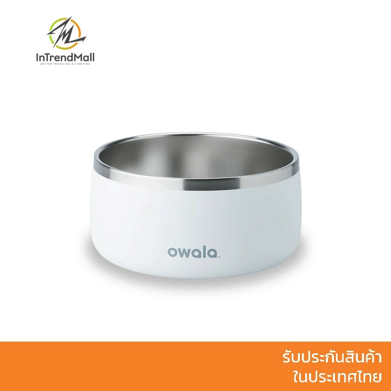 Owala Pet Bowl 48oz ชามอาหารสำหรับสัตว์เลี้ยง ขนาด 48 ออนซ์ ผลิตจากสแตนเลส สตีล มีฐานกันลื่น