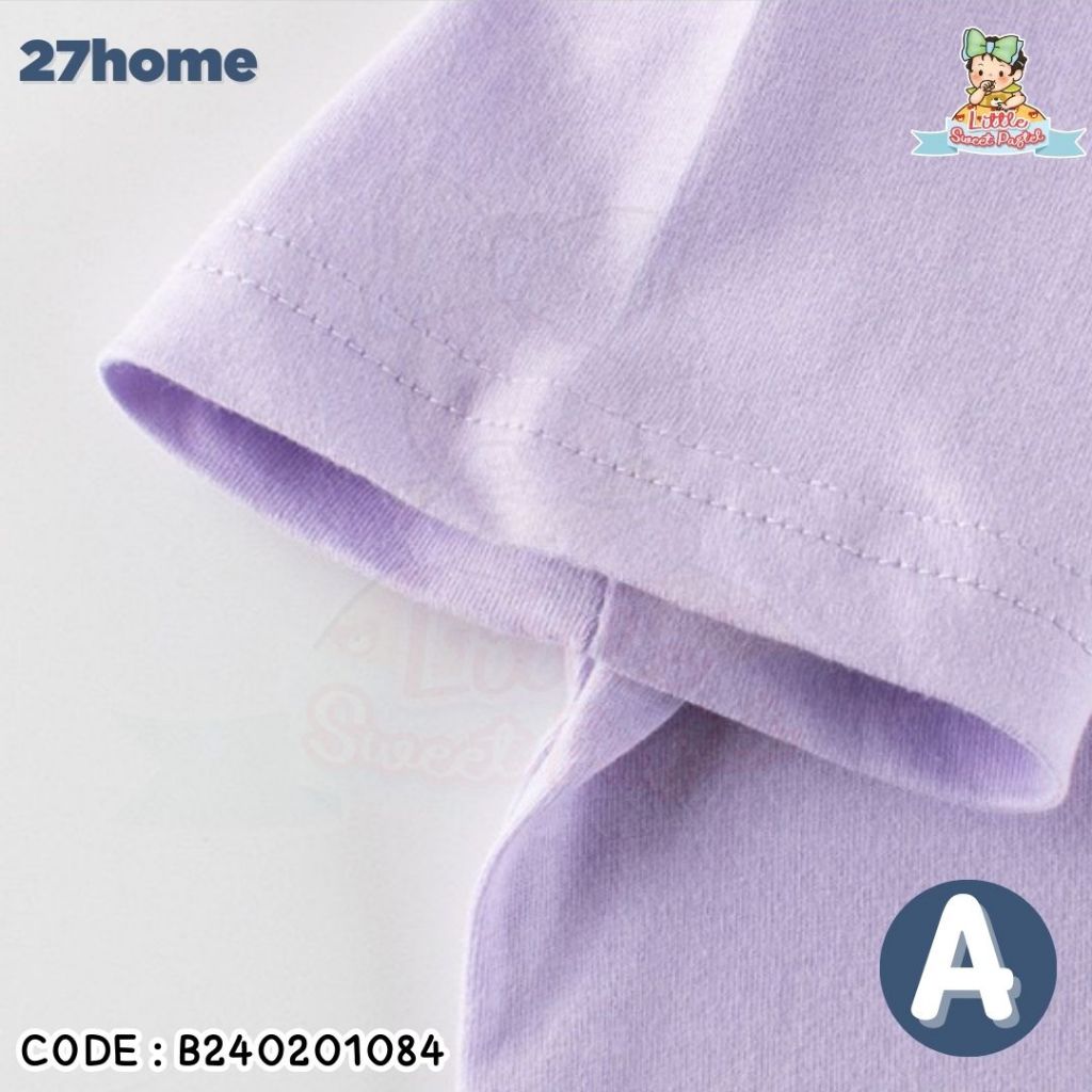 ✅พร้อมส่งในไทย✅เสื้อแขนสั้น เสื้อยืด คอกลม เด็กชาย เด็กหญิง 27home B240201084 ราคา ถูกที่สุด ดีลบีเคเค แกลเลอรีภาพที่ 3