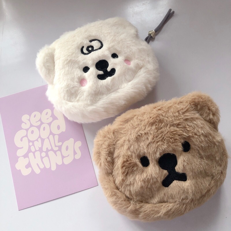 (พร้อมส่ง) DAY 1 accessories กระเป๋าใส่เครื่องสำอางค์ ใส่บัตร ใส่เหรียญ ผ้าขนกำมะหยี่นุ่ม
