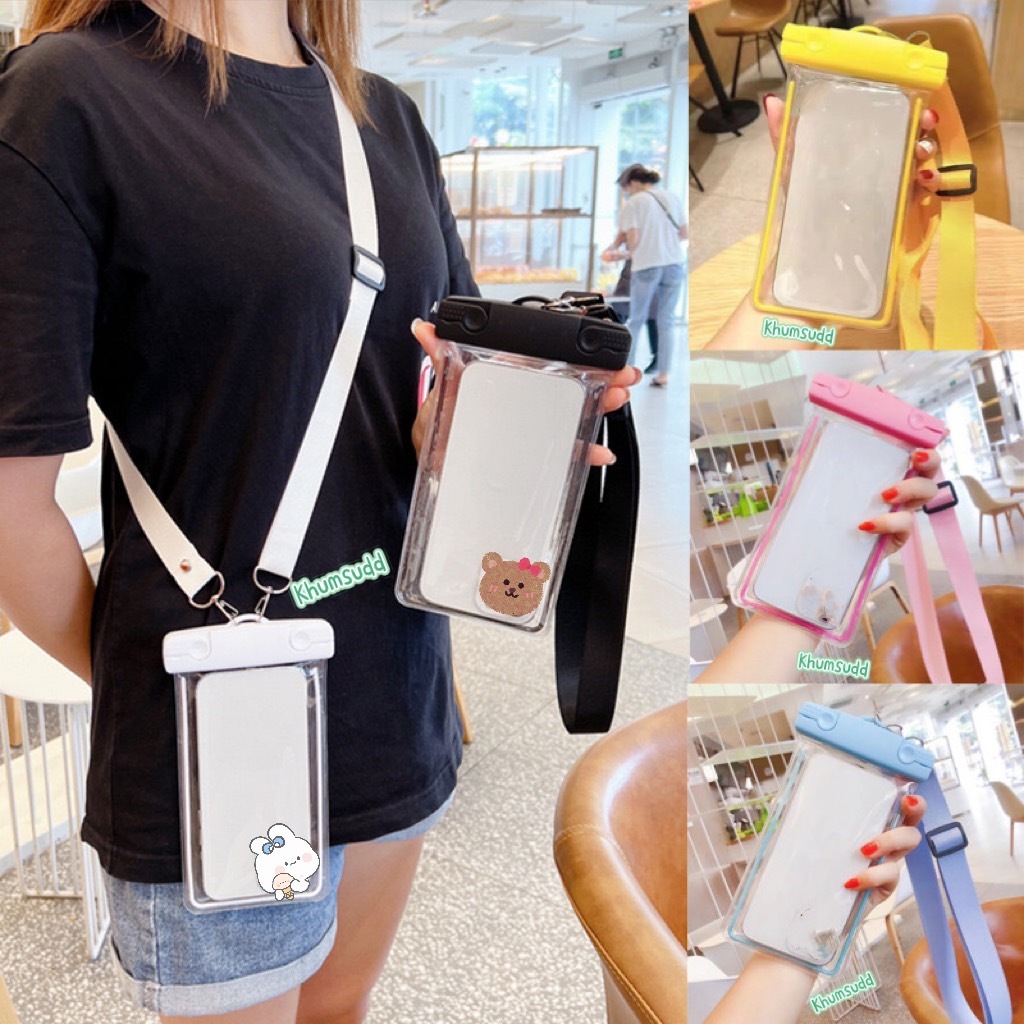 พร้อมส่ง ซองกันน้ำ ใส่โทรศัพท์ สัมผัสหน้าจอขณะอยู่ในซอง