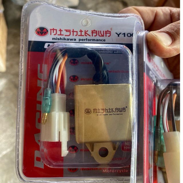 กล่องไฟแต่ง เมท100 y100 เบล เบลอาร์( สายไฟ6 เส้น) Yamaha Y100 MISHIKAWA RACING CDI UNIT Y100 CDI