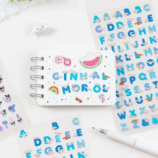 สติ๊กเกอร์ตัวอักษร ABC สติ๊กเกอร์ชื่อ ลายการ์ตูน Sario น่ารักมาก กันน้ำ