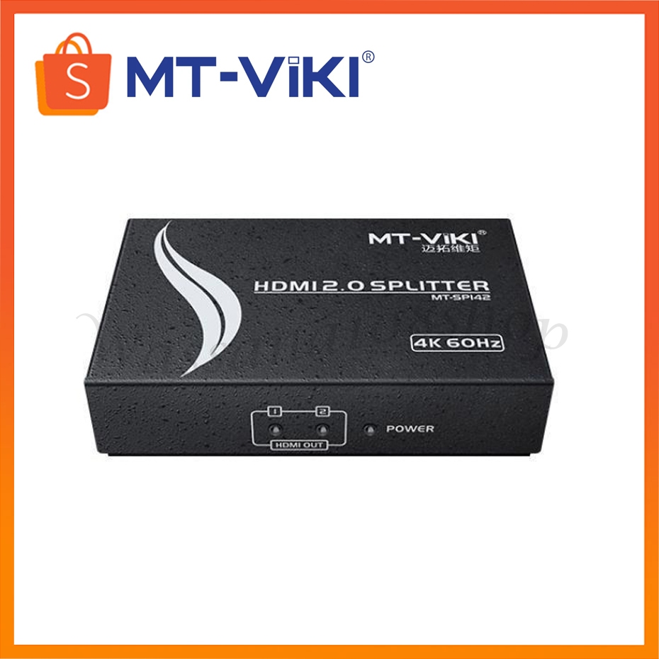 สปริตเตอร์ ULTRA HD HDMI 2.0 SPLITTER IN1 OUT2 3D 4K 60Hz MT-VIKI