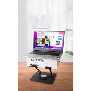 R16 ขาตั้งแล็ปท็อปแบบหมุนได้360 ยกความสูง Telescopic Cooling Rack