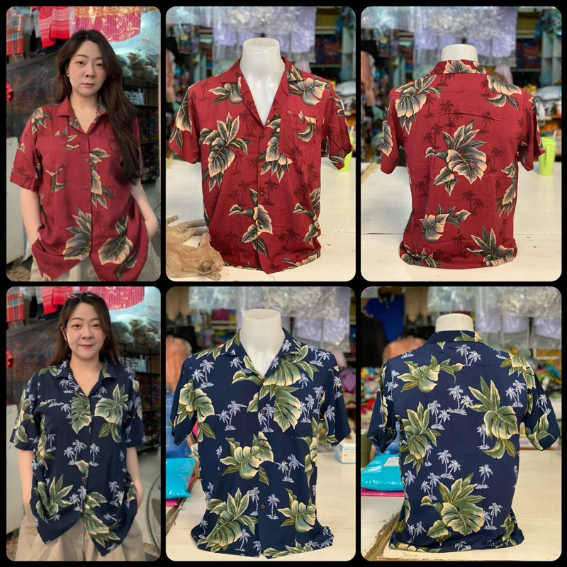 เสื้อลายดอก ผ้าสปัน S2 สงกรานต์ ใส่สบาย ไม่ร้อน