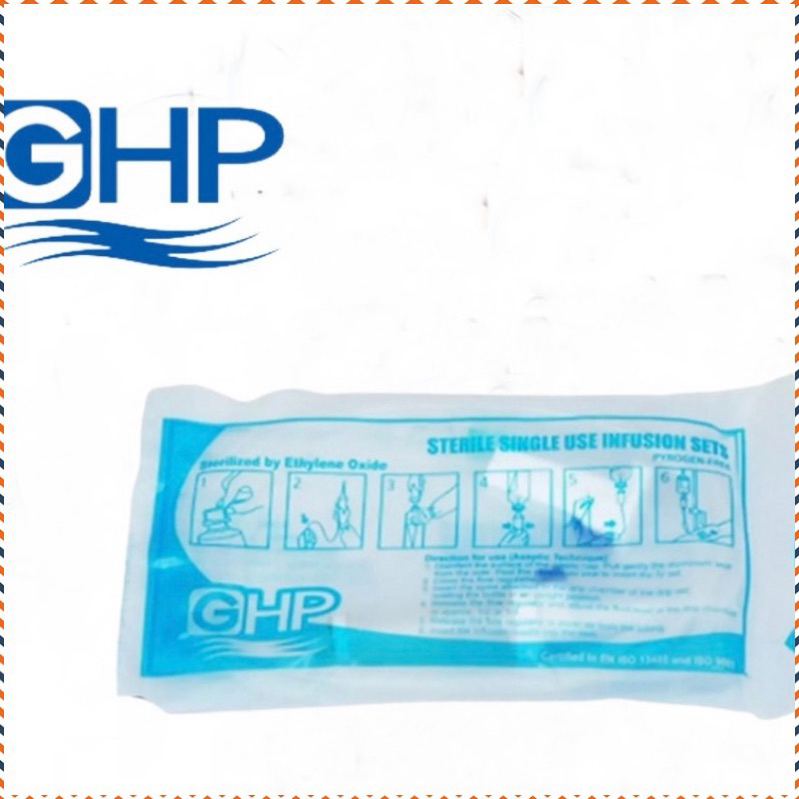 (5 ชุด) IV Set Nipro / GHP ชุดสายให้น้ำเกลือ สายน้ำเกลือ Infusion set