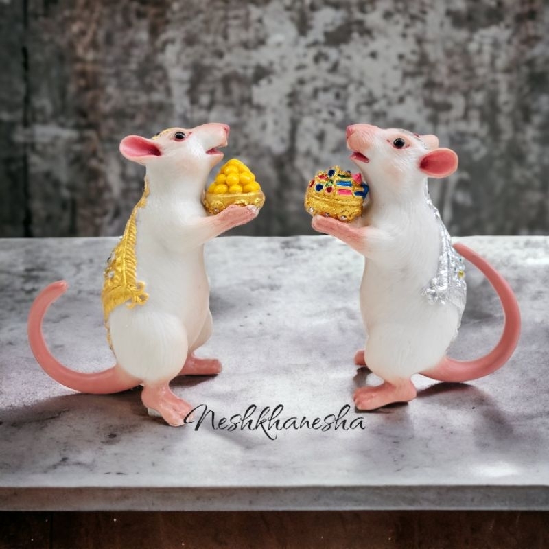 หนู​มุสิ​กะ​บริวาร​พระพิฆเนศ​1คู่​ (ราคาต่อคู่)
