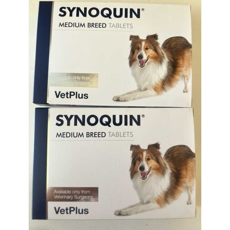 Synoquin medium breed บำรุงข้อกระดูกสำหรับสุนัข10-25 kgขึ้นไป แบบเม็ดเคี้ยวและแคปซุล