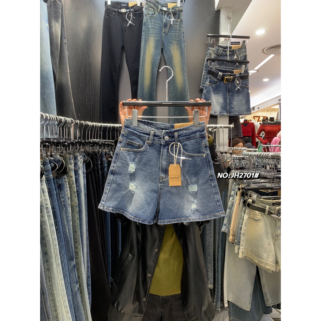 JH2701# กางเกงยีนส์ขาสั้น