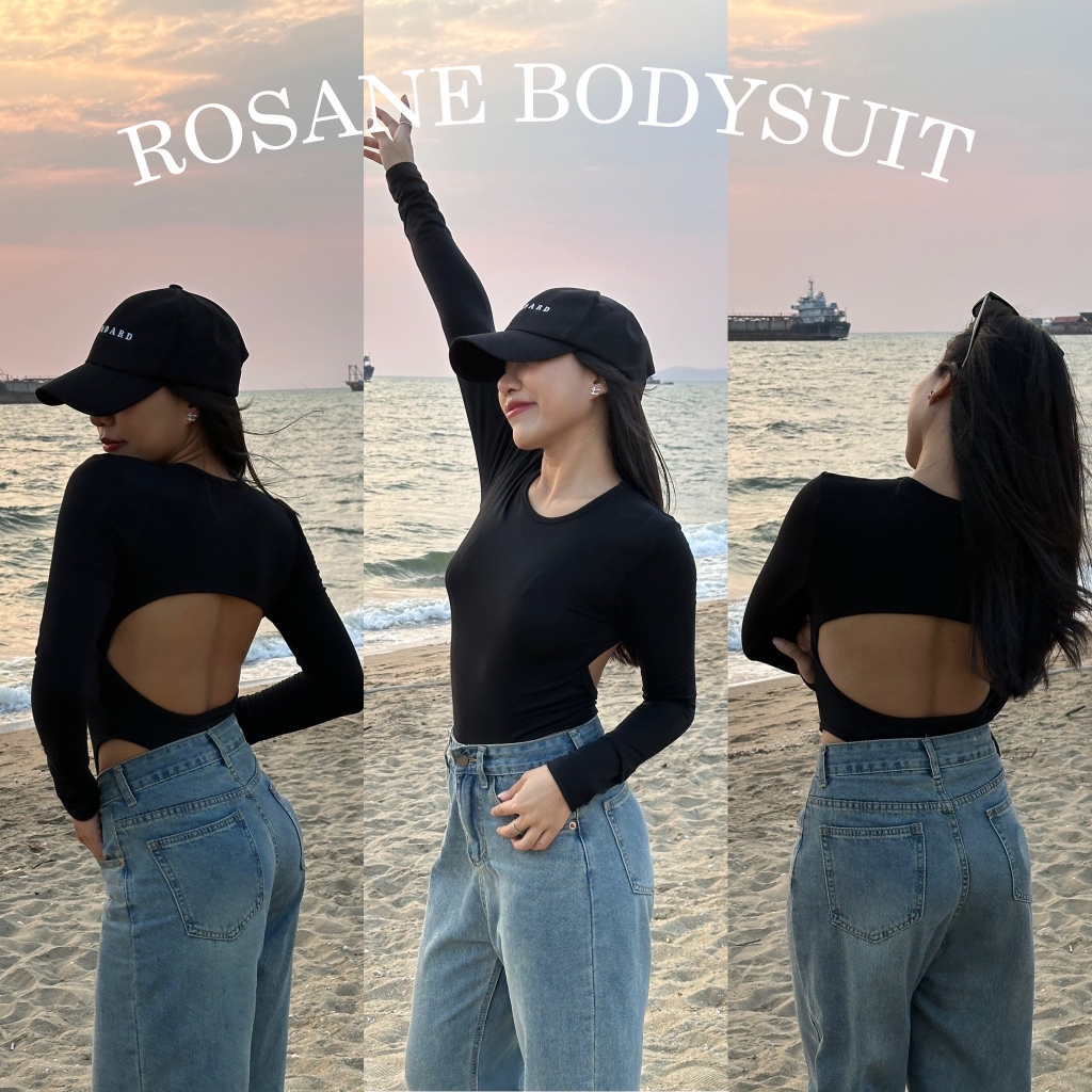 LADIESCLOTHESS #LC263 ROSANE BODYSUIT บอดี้สูท เว้าหลัง