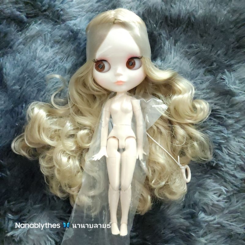 พร้อมส่ง‼️ วิกผมตุ๊กตาบลายธ์รีเจ็ค ผมแสกกลาง สีน้ำตาลอ่อน สวยมาก วิกรุ่น RBL wig for Blythe doll