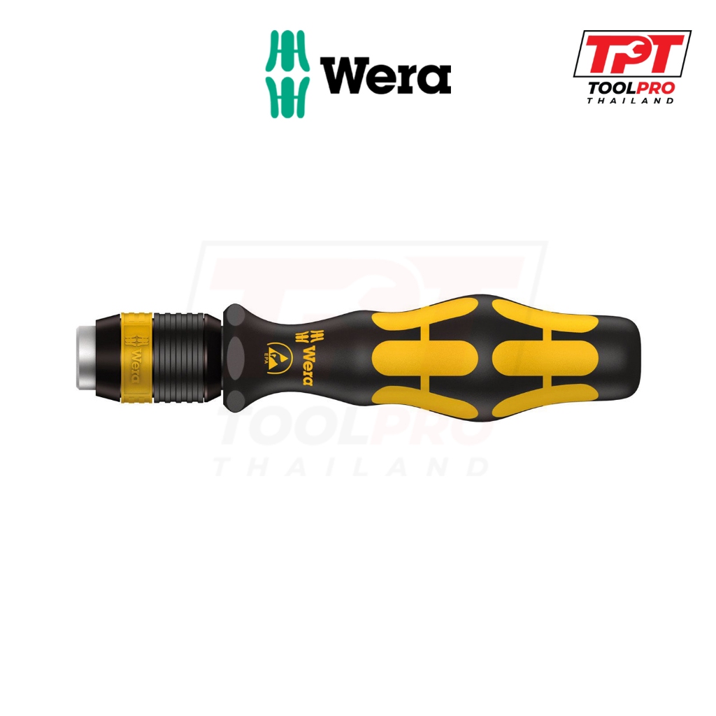 Wera ด้ามไขควง ESD 90mm 813R Rapidaptor Bitholding Screwdriver (05051273001) 813 R – โปรปัง