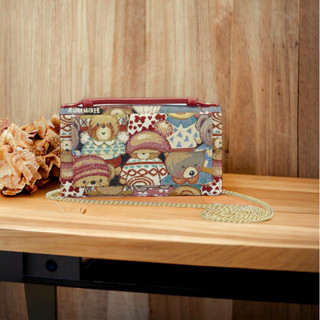 Henneybear - HW069 กระเป๋ารุ่น 2in1 ลาย Cute สายโซ่คอสบอดี้ …