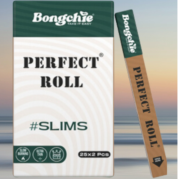 พร้อมส่ง กระดาษพรีโรล สลิม 50 กรวยต่อกล่อง Slim 1 Bleached & 1 Unbleached Cone per pack 50 cones per box made in france