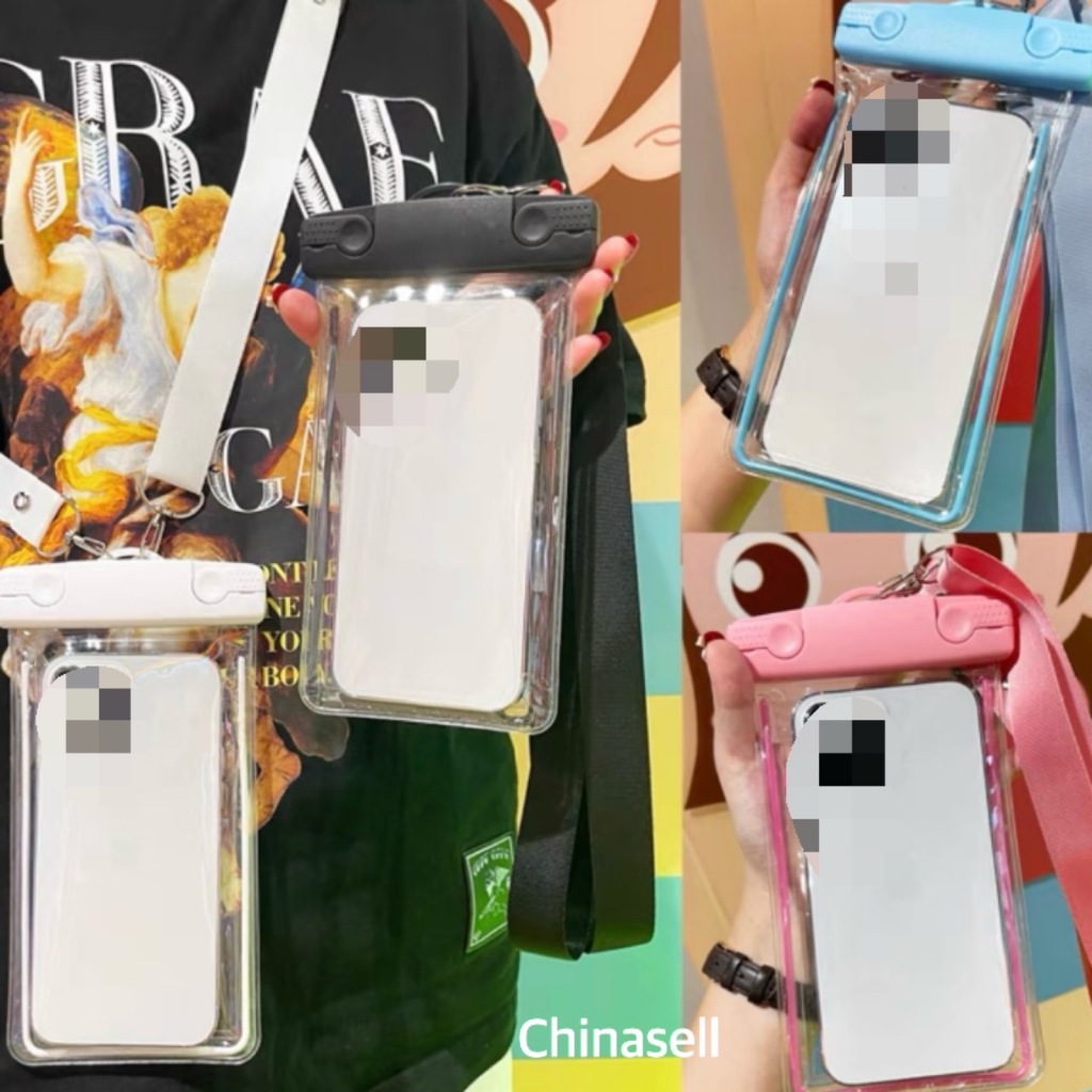 พร้อมส่ง ซองกันน้ำโทรศัพท์ มือถือ แถมสายห้อยคอ