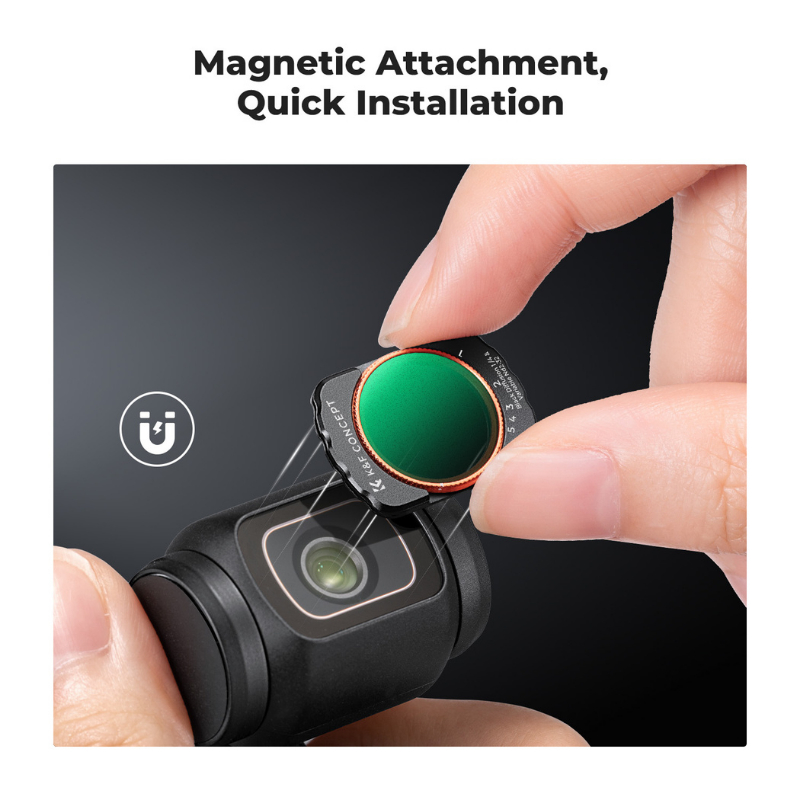 K&F DJI OSMO Pocket 3 Filters 2in1 Black Diffusion1/4+ND2-32 (KF01.2616)