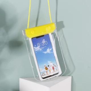 ซองกันน้ำ กระเป๋ากันน้ำ สีใส น่ารักๆ ใส่โทรศัพท์ขนาดใหญ่ได้ พร้อมส่ง