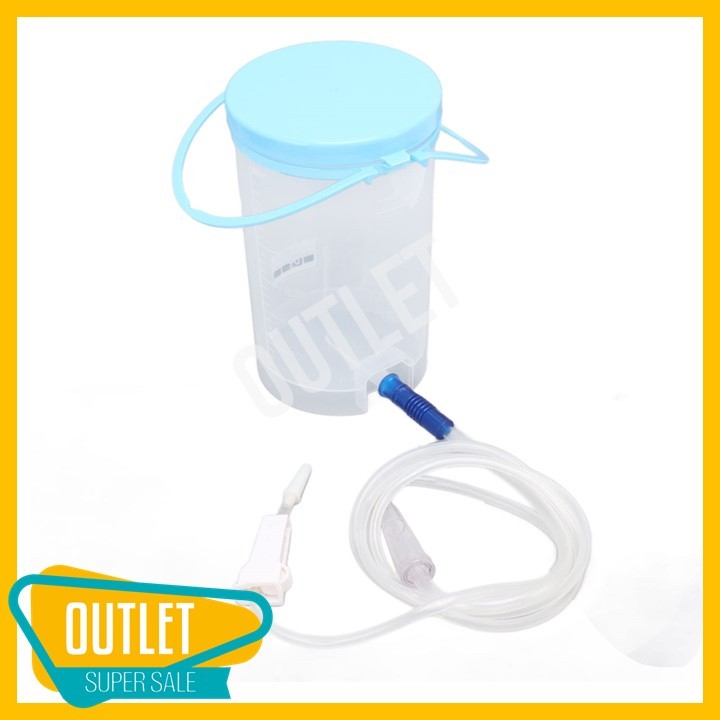 อุปกรณ์สวนล้างลำไส้ ถังล้างลำไส้ ถังสวนถ่ายอุจจาระ เครื่องมือดีท็อกซ์ Detox อุปกรณ์ดีท็อกซ์ Enema Bucket 1,200-1,500 ml