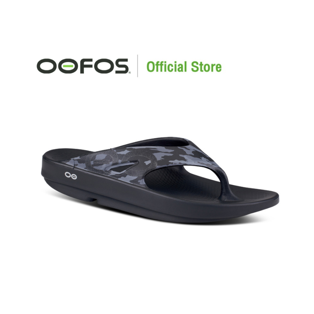 OOFOS OOriginal Sport Black Camo - รองเท้าแตะเพื่อสุขภาพ นุ่มสบายเท้าด้วยวัสดุอูโฟม บอกลาปัญหาสุขภาพเท้า
