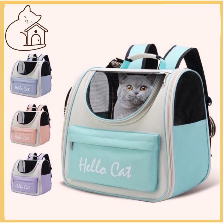 CPS Pet Bag กระเป๋าแมวแบบพกพา ระบายอากาศได้ ความจุขนาดใหญ่ กระเป๋าเป้สัตว์เลี้ยง