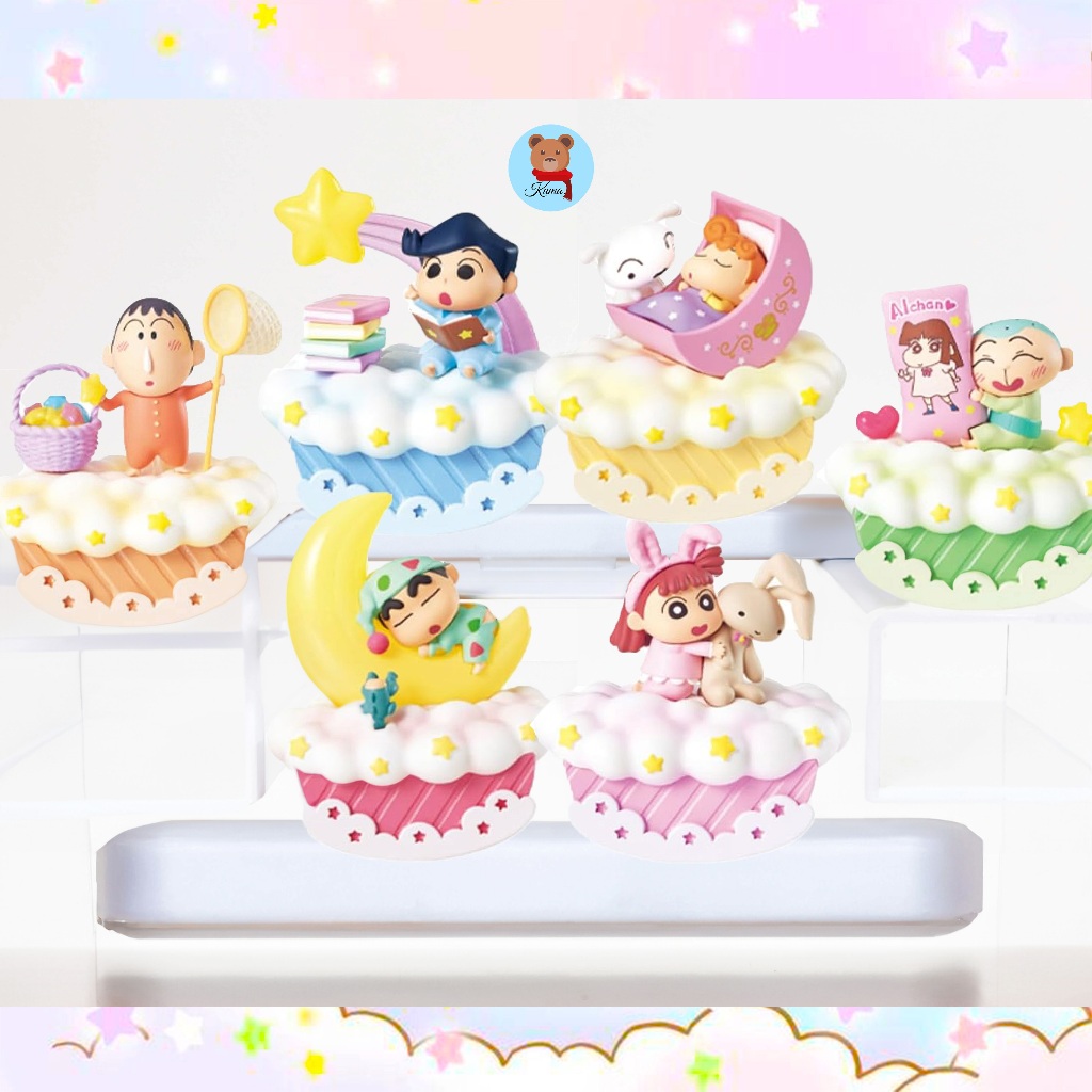 Re-ment Crayon Shin-chan Sleepwear Night Crayon ShinChan models🇯🇵รีเมนท์ ชินจัง ในชุดนอน โมเดล