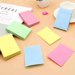 [พร้อมส่ง] กระดาษโน๊ต 100 แผ่น มีกาว ออก e-tax ได้ กระดาษโน้ต เครื่องเขียน post if sticky note ตกแต่ง diy สมุด โพสติด